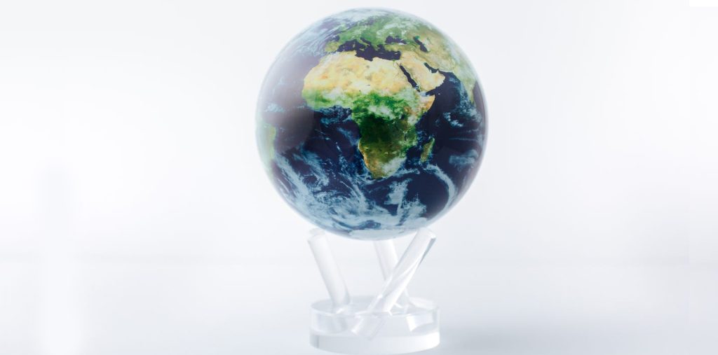 Earth with Clouds Globe by MOVA Globes